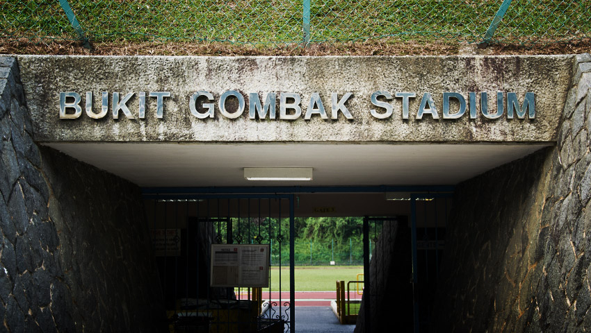Eingang Bukit Gombak Stadium